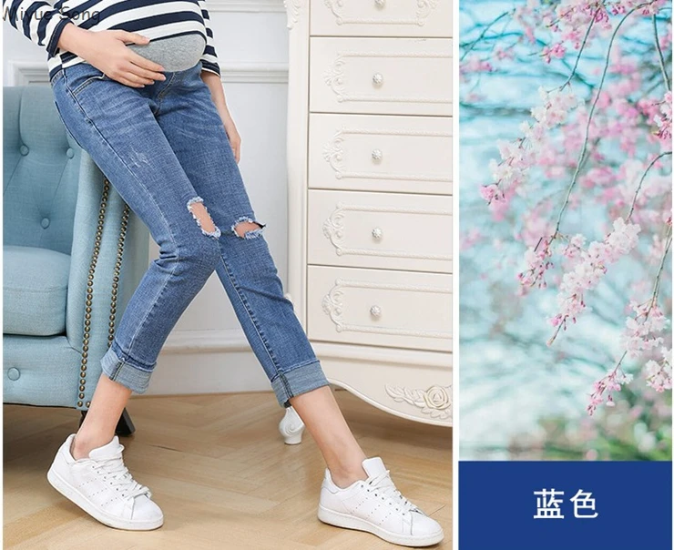 

Maternity Pants For Pregnant Women Jeans Clothes Trousers Nursing Prop Belly Legging Pregnancy Clothing Overalls Ninth Pants New