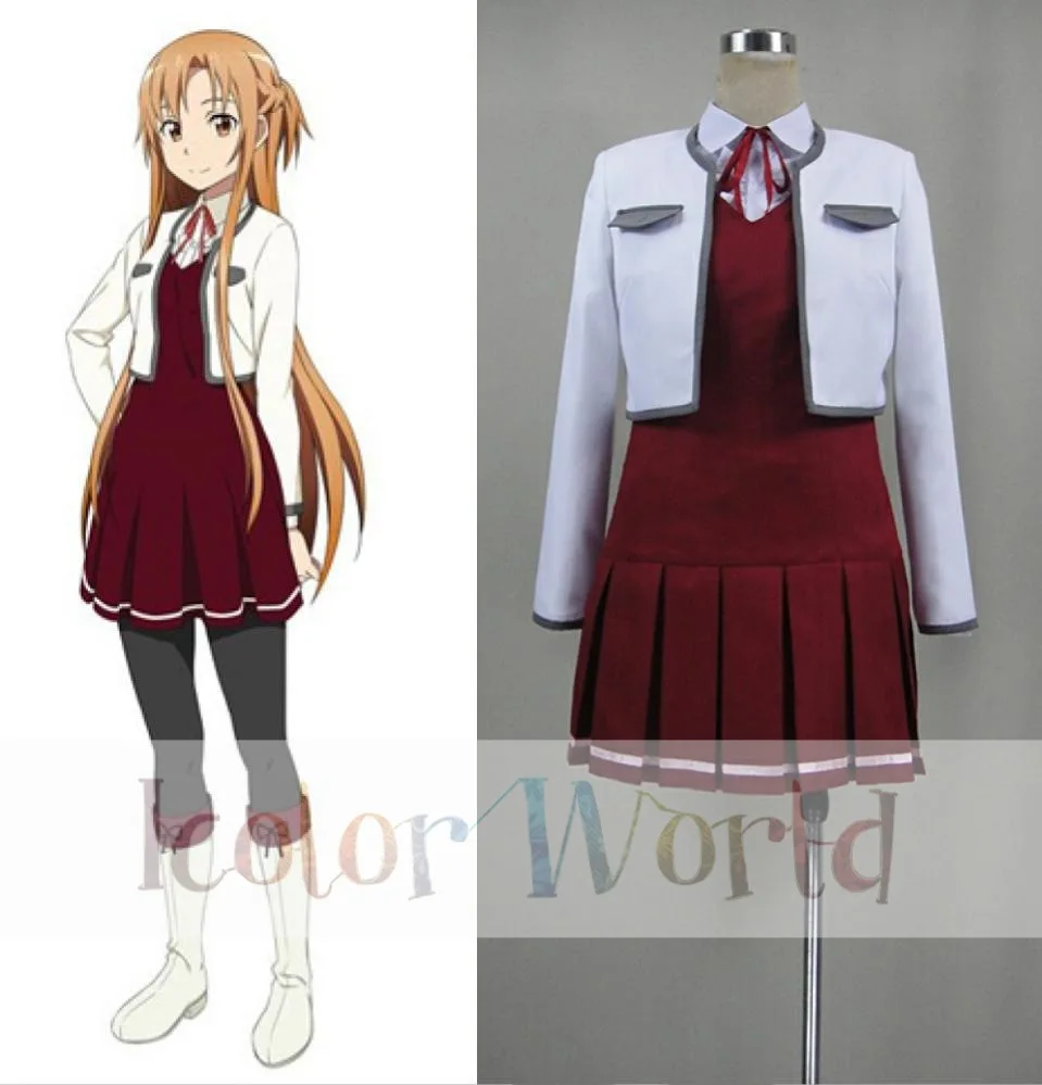 Sword Art Online Hollow Fragment Asuna Yuuki Cosplay Costumein Anime