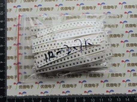 

Free shipping 0805 SMD resistor package / 0805 chip resistor kit 1R-2.7K / common 0805 chip resistor kit / 50 kinds * 40pcs