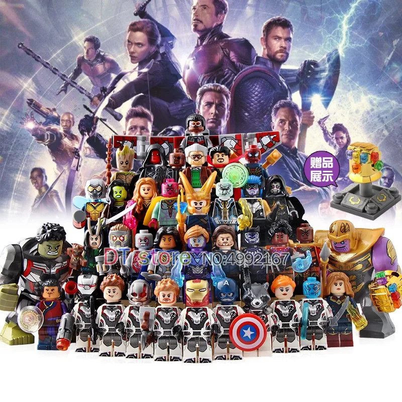 

38Pcs/Set Avengers 4 Endgame Legoed All Heroes Collection Thanos Thor Iron Man Building Blocks Figures Gift Children Toys BR245