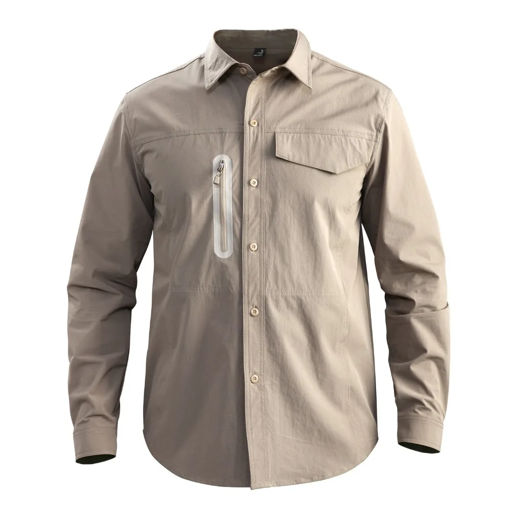 Уличная Мужская Военная тактическая рубашка с длинным рукавом весна осень быстросохнущая Повседневная рубашка тренировочная походная спортивная рубашка