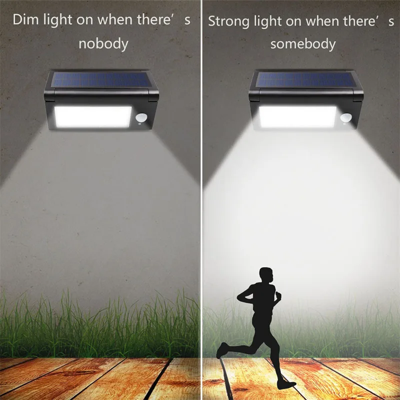 SOCO Black Solar 50L Folding Wall Lights (3)