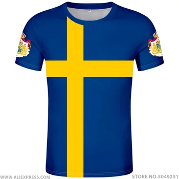 

SWEDEN t shirt diy free custom made number swe T-Shirt nation flag se sverige swede swedish country college print photo clothing