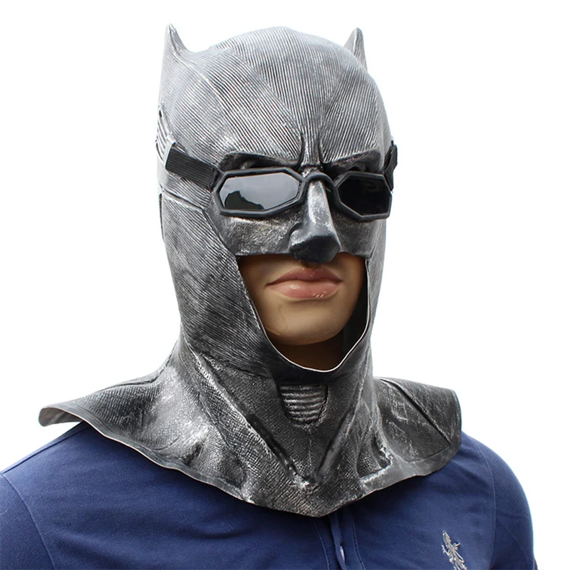 Латекс Лига Справедливости Бэтмен Косплей тактическая маска Темный Рыцарь Маска для взрослых реквизит Вечерние Индивидуальные