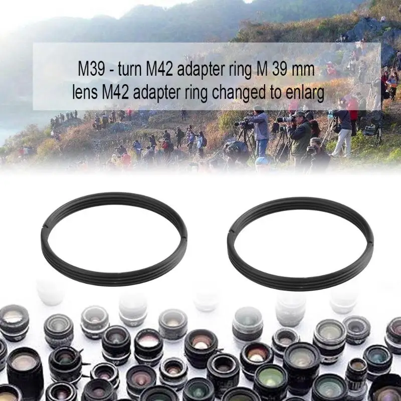 Высокоточное металлическое M39-M42 переходное кольцо с винтовым креплением на объектив M39 для объектива M42 39 мм до 42 мм переходное кольцо