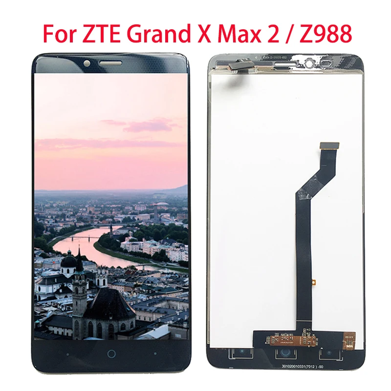 

Top Quality For ZTE Grand X Max 2 Z988 LCD Display And Touch Screen Digitizer Assembly Replacement 6.0 Inches with Free Tools