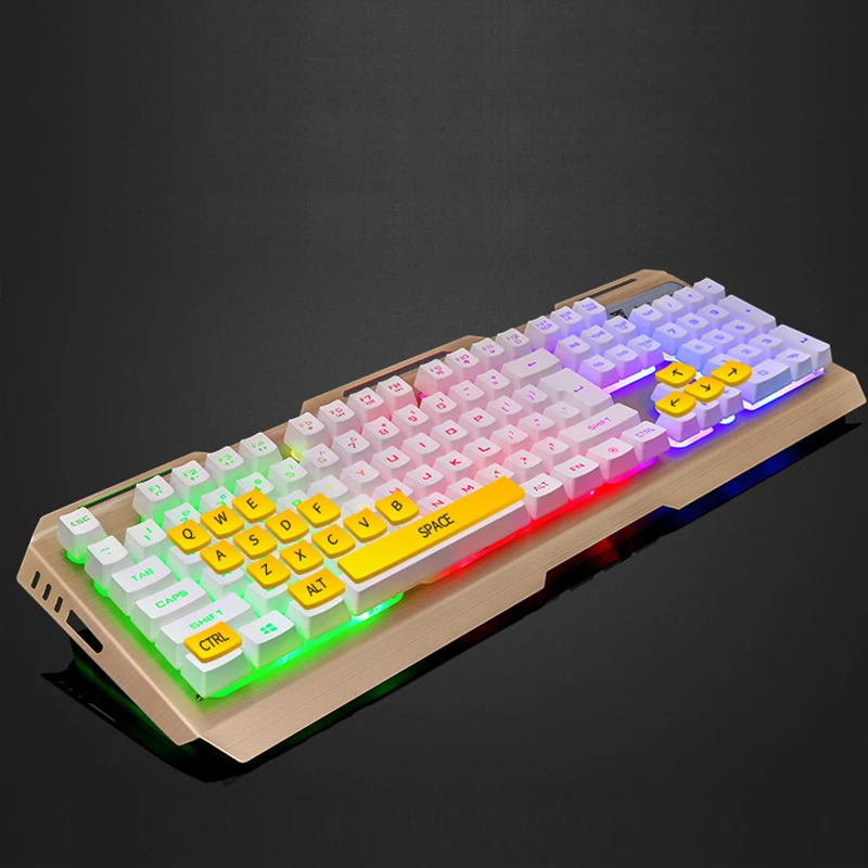 Клавиатуры и мышь английская RGB светодиодсветодиодный подсветильник ка игровая