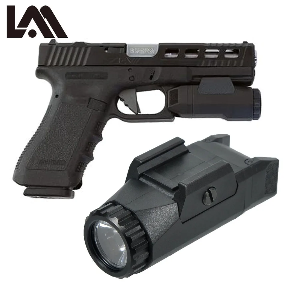 

LAMBUL APL Pistol Scout Light Constant / Momentary / Strobe Flashlight LED Glock Weapon Light 400 Lumens Hunting Streamlight