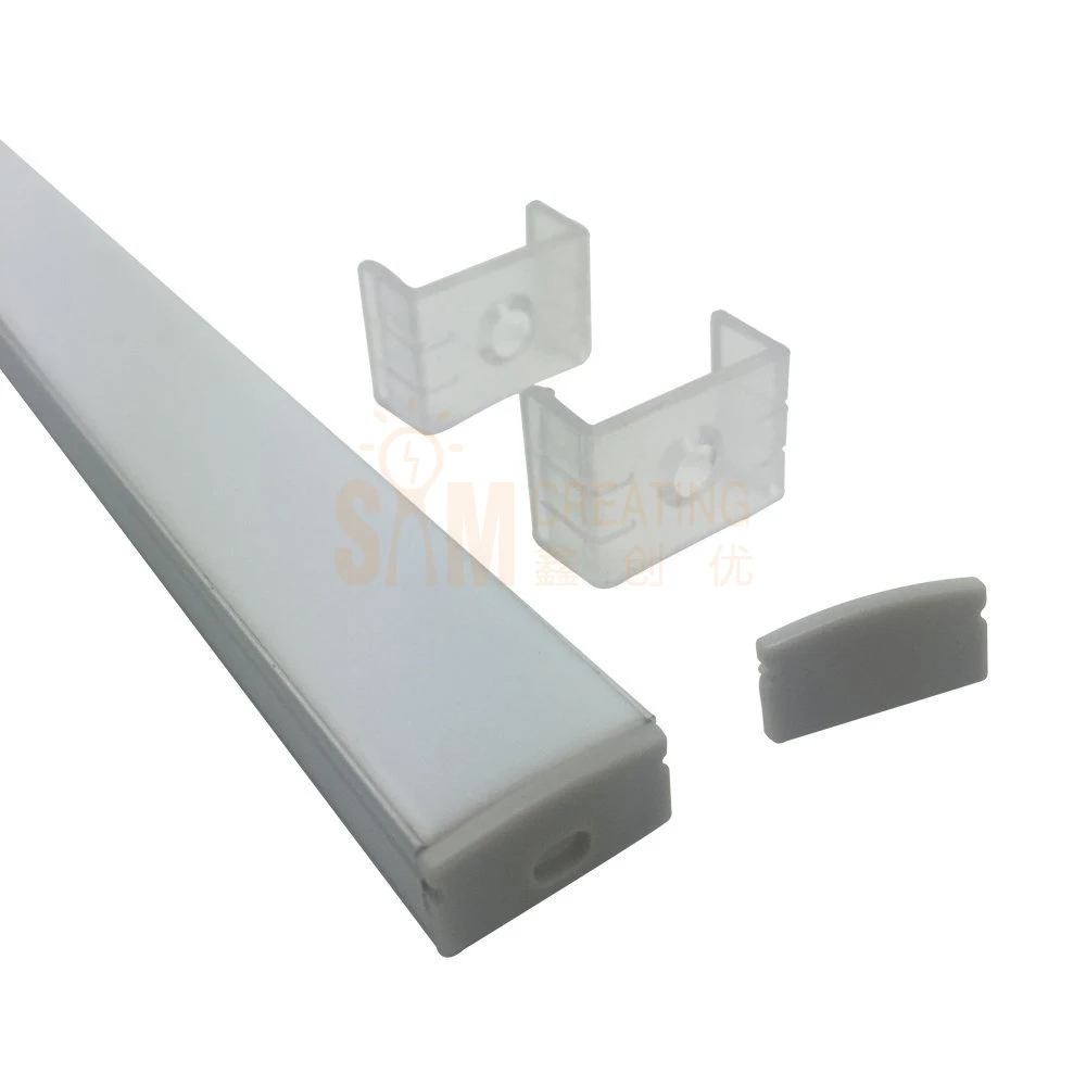 

UnvarySam Led aluminium profile using for led Strip led bar light 50cm 100cm 200cm Available +Warm White Rigid LED Strip Lights