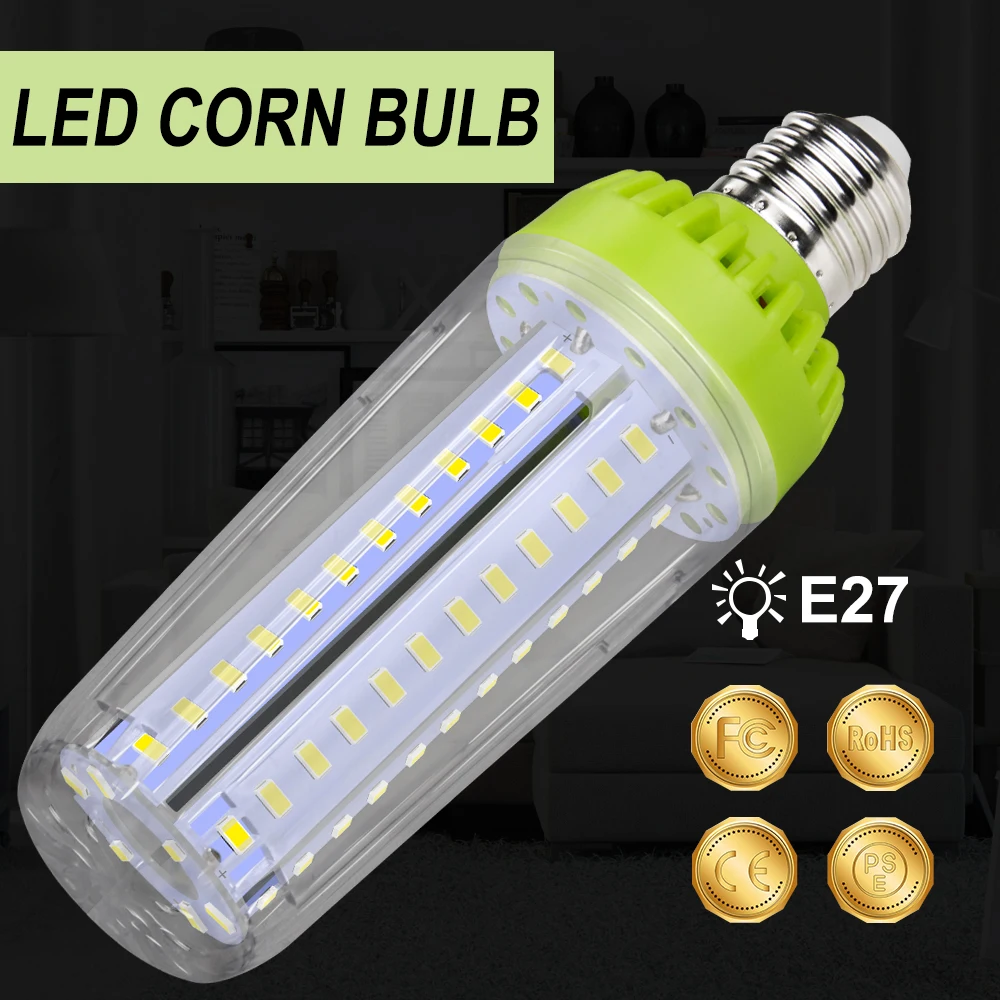

E27 Led Corn Bulb 220V Lamp Led Candle Light 10W 15W 20W Ampolleta Led E14 Light Bulb 110V Smart IC For Home Bombillas 5736SMD