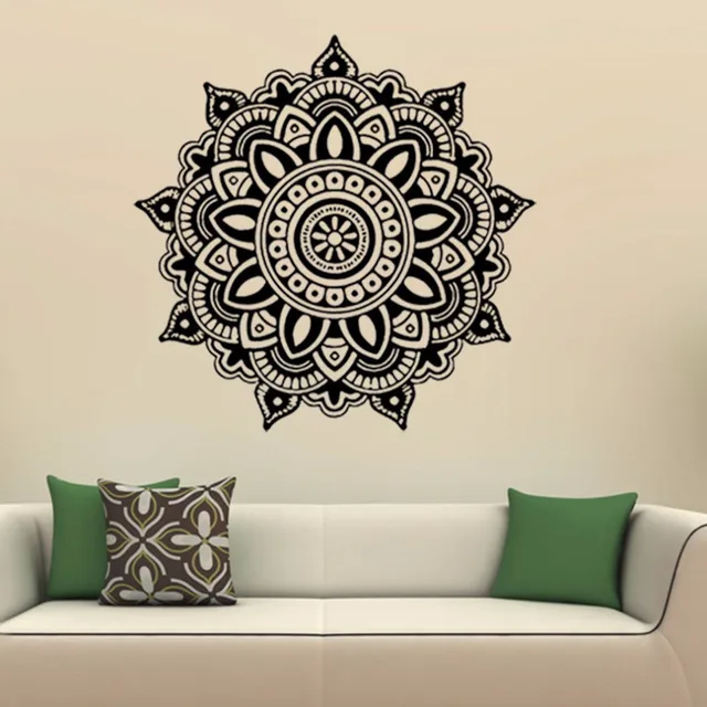 Mandala Flower Indian Wall Art Stickers Mural Home Bedroom Mandala Flower Indian Wall Art Stickers Mural Home Bedroom Decor Living Room Pegatinas