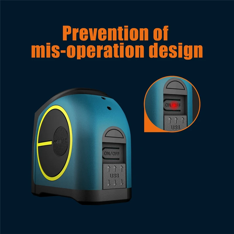 

DT10 Laser Tape Measure 2-in-1 Digital Laser Measure Laser Rangefinder with LCD Digital Display,Magnetic Hook Laser Tape Measure