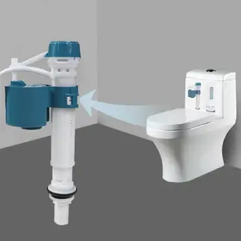 

Bathroom Bottom Entry Shank Inlet Toilet Tool Float Adjustable Flush Push Button Water Cistern Valve
