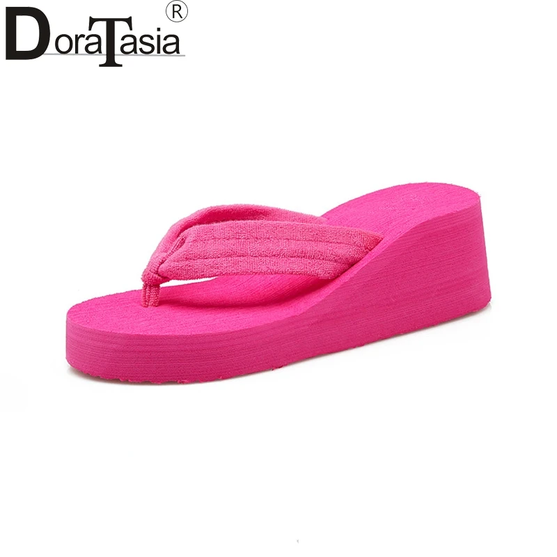 Rocket Dog Loopy Wedge Platform Flip Flops Size 3-8 | eBay