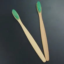 DR. Идеальный очень мягкое бамбуковое Зубная щётка зеленый покрыт нейлоновым волокном проволочная щетка 3 шт./кор