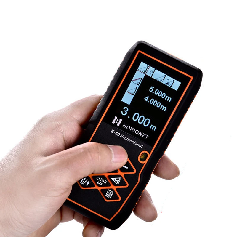 

IR laser distance meter , color rangefinder 80m Digital rangefinder, outdoor test Volume, area, angle, distance Visualization