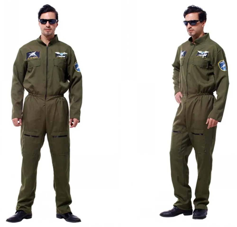 

Adult man Pilot Aviator Cosplay Halloween Policeman Special Forces Costumes Easter Purim Carnival Masquerade Party costume