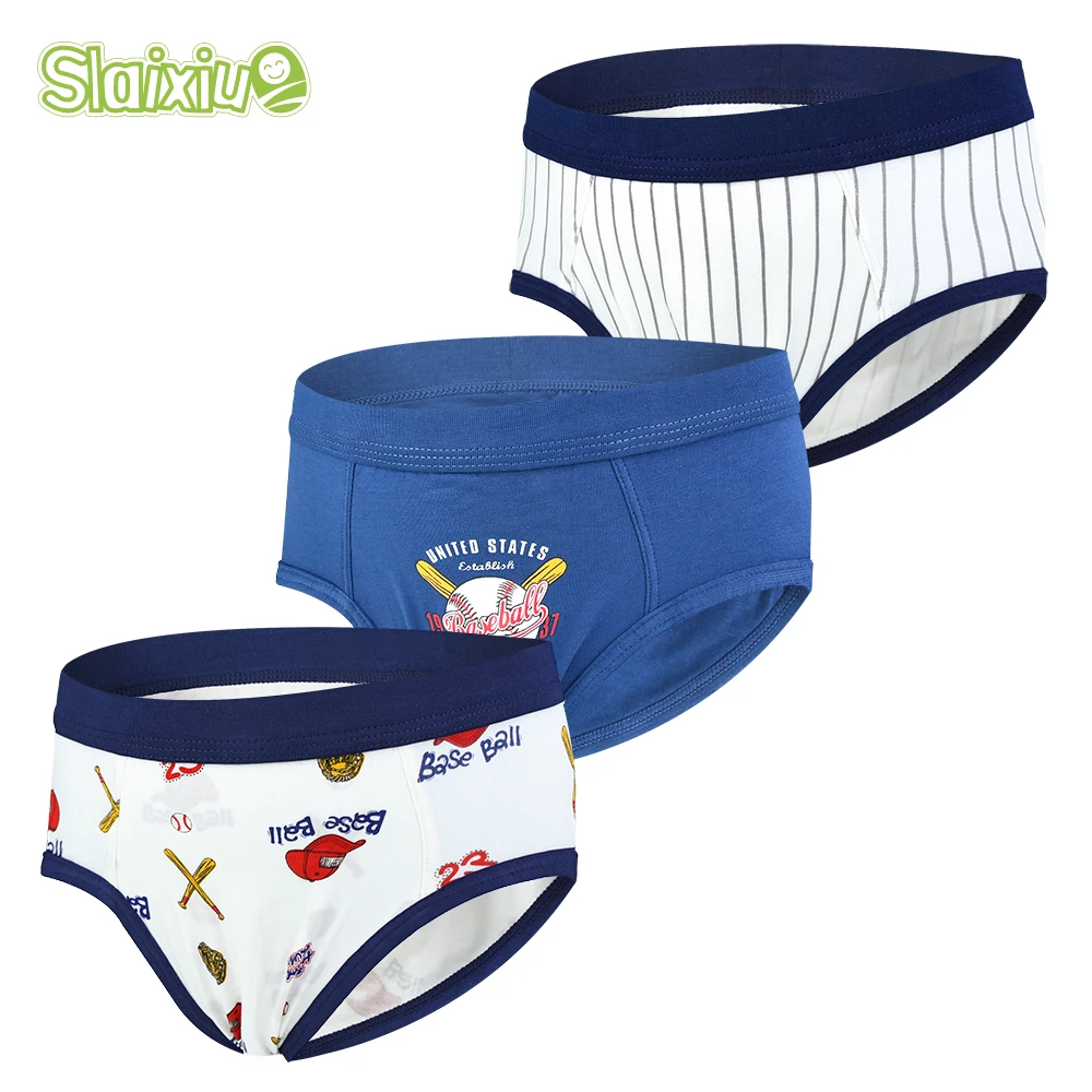 

3 Pcs/lot Boys Underwear Boxer Kids Briefs For Boys Panties Soft Children Cartoon Pattern Teenager Shorts For 4-12Years Old
