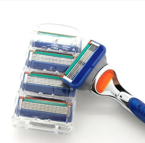 2016 4pcs/lot Brand Quality proglide Standard for RU&Euro&US Fusione Power 5 Gilletts shaving razor blade for mens