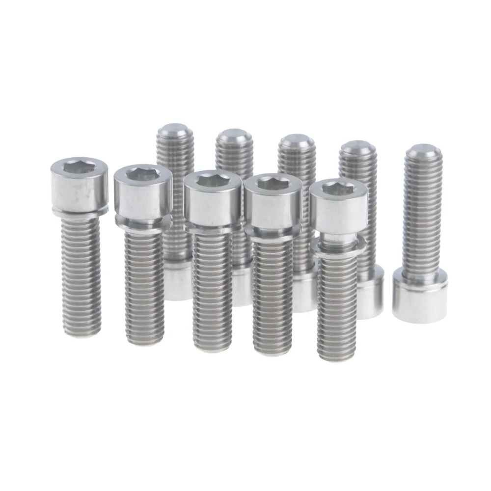 

Wanyifa 10 Pieces Titanium Ti Bolt Screw M7 x 25mm with Washer Allen Head