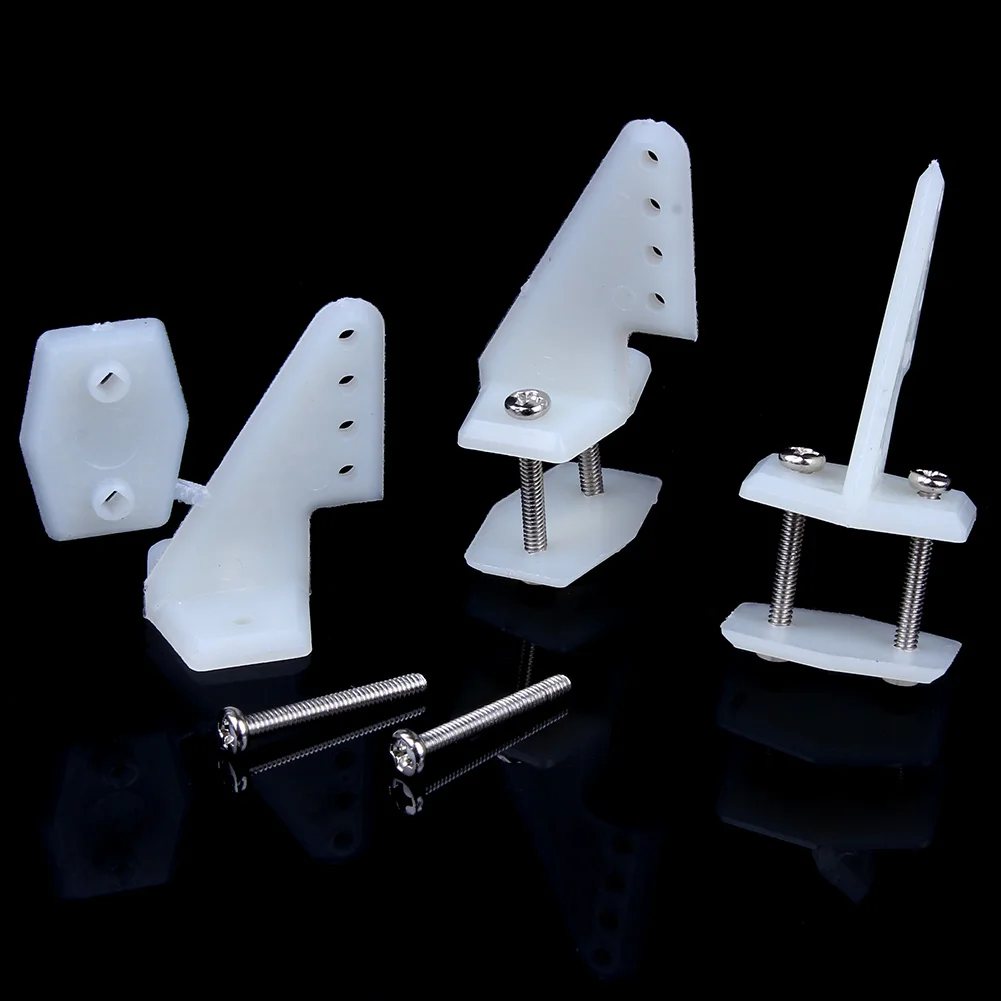 10 Sets Nylon Control Horns 4 holes W13xL18xH25mm with Screws For RC Model Airplane Parts KT Aeromodelling DIY 10 Sets Nylon Control Horns 4 holes W13xL18xH25mm with Screws For RC Model Airplane Parts KT Aeromodelling DIY