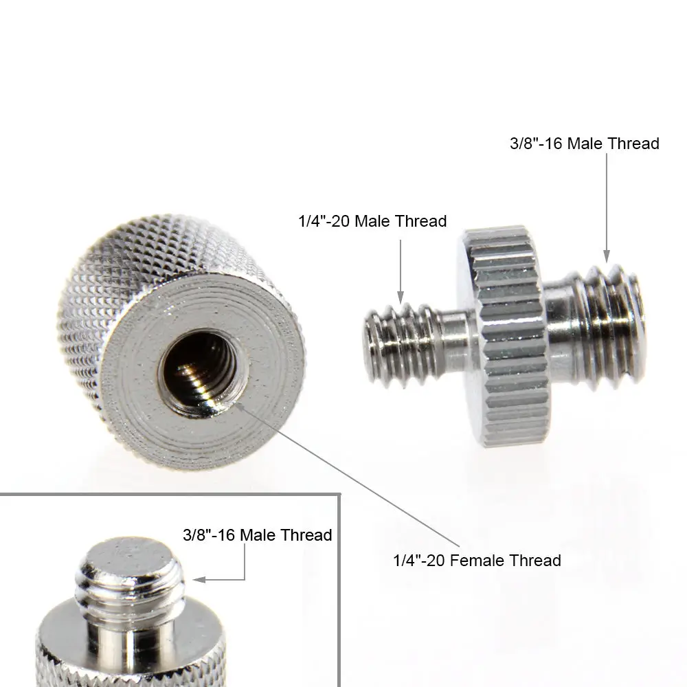 Переходники CAMVATE с винтом переходники 1/4 &quotдо 3/8&quot для DSLR камеры штатива монопода