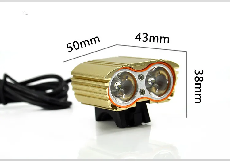 Водонепроницаемый 3000лм XM-L T6 светодиодный велосипедный USB головной светильник Аксессуары для велосипеда