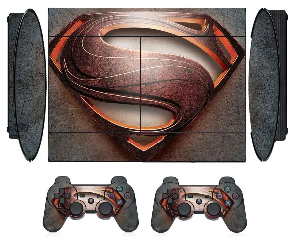 

258 Vinyl Skin Sticker Protector for Sony PS3 Super Slim 4000 and 2 controller skins Stickers