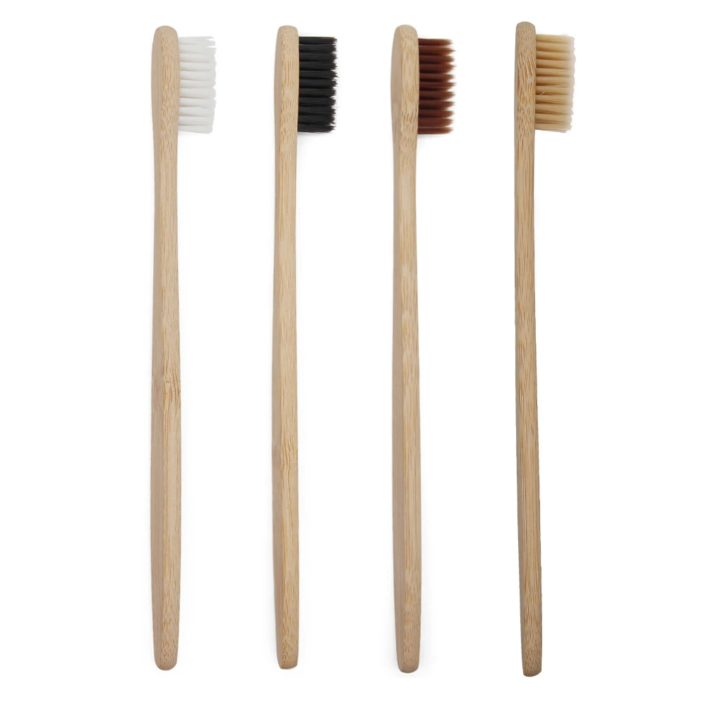 

1 PC Adult Environmentally Wood Toothbrush Novelty Bamboo Toothbrush Capitellum Bamboo Fibre Wooden Handle