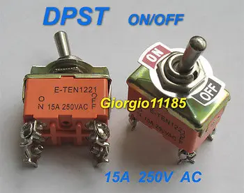 

5pcs DPST ON/OFF Industrial Toggle Switches 1221 Double pole single throw