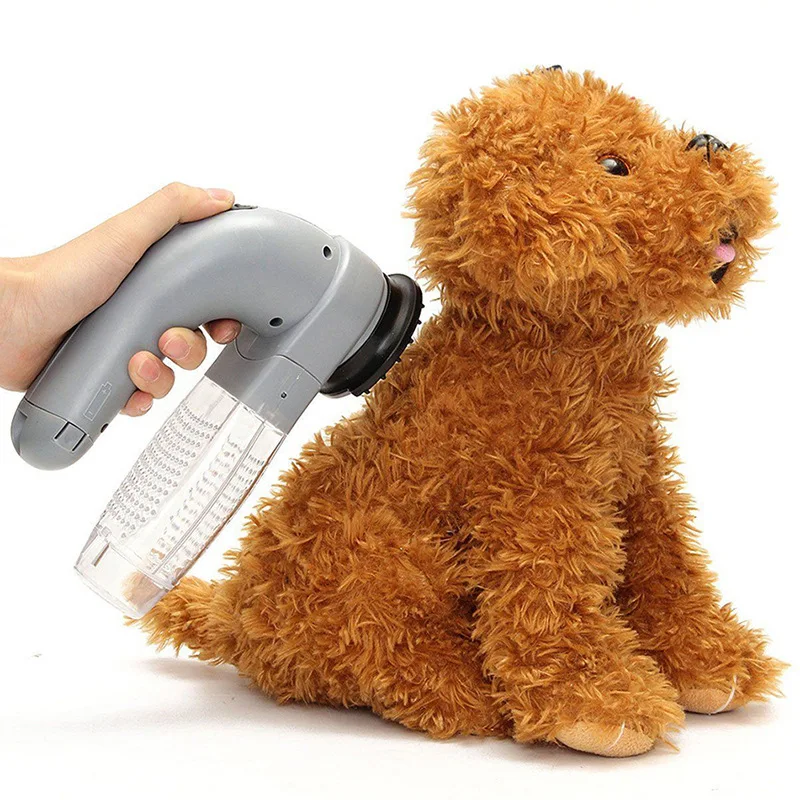 Pet Cat Dog Electric Hair Remover Brush Grooming Comb Fur Vacuum Clean Shedding