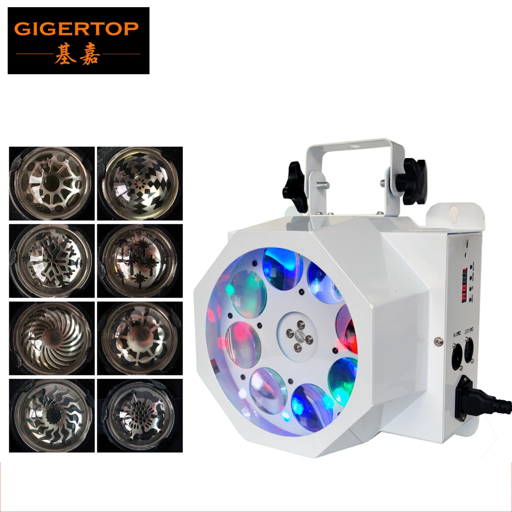 TIPTOP Stage Light 8 Eye Led Moving Head Rotate Pattern Effect Light RGBW 4 Color 8*3W Original Cree Led Lamp DMX 7CH TP-E14