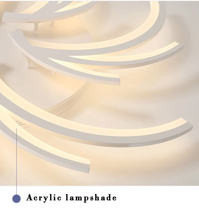 Минималистичные креативные современные светодиодные потолочные лампы для гостиной спальни белого цвета домашний светодиодный потолочный светильник AC110V AC220V