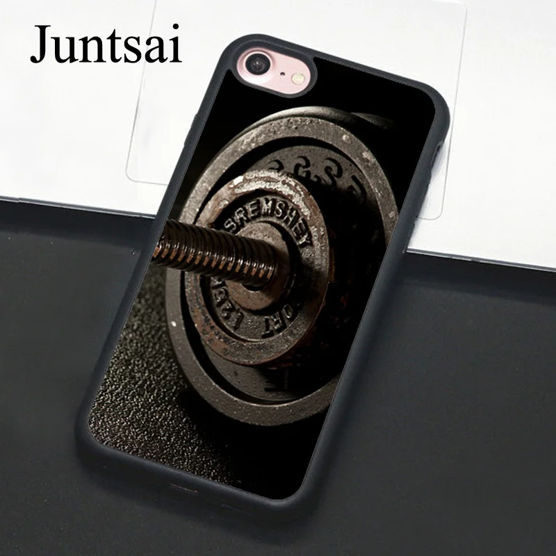 Juntsai Fitness Gym Cases for iphone 5 5s SE 6 6s 7 8 Plus X Hard
