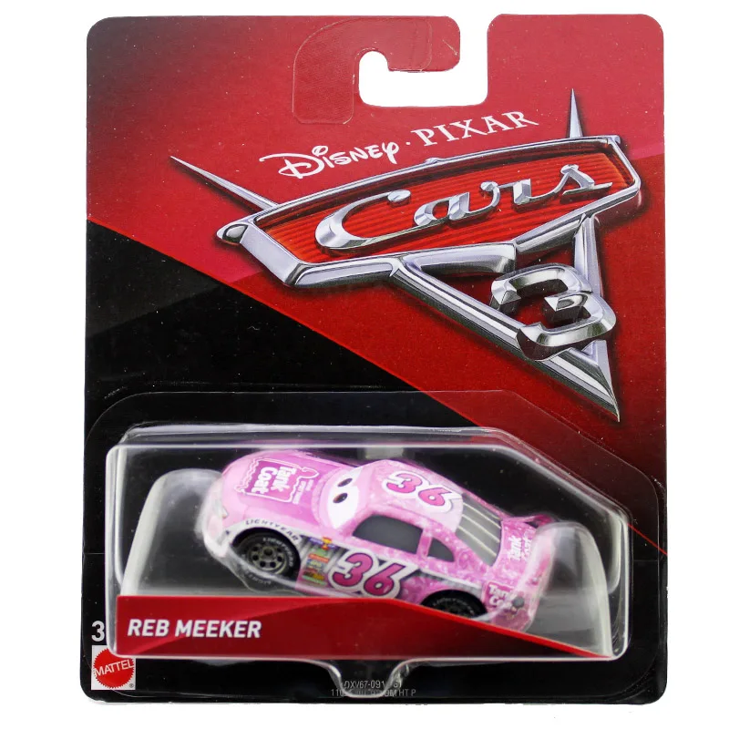 Disney Pixar Cars 3 игрушки Молния Маккуин Джексон Шторм Мастер Мак Крус Diecast металлического сплава модели автомобилей Рождественский подарок для мальчиков - Цвет: REB Meeker