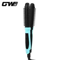 Guowei GW-7200 Электрический 2 в 1 выпрямитель для волос бигуди выпрямители щипцы для завивки инструмент для укладки вращающийся для волос