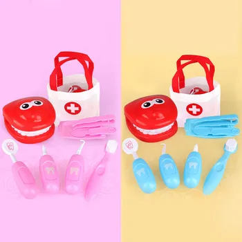 

Funny Pretend Dentist Check Teeth Model Set Kids Children Doctor Role Play Educational Learning Toys