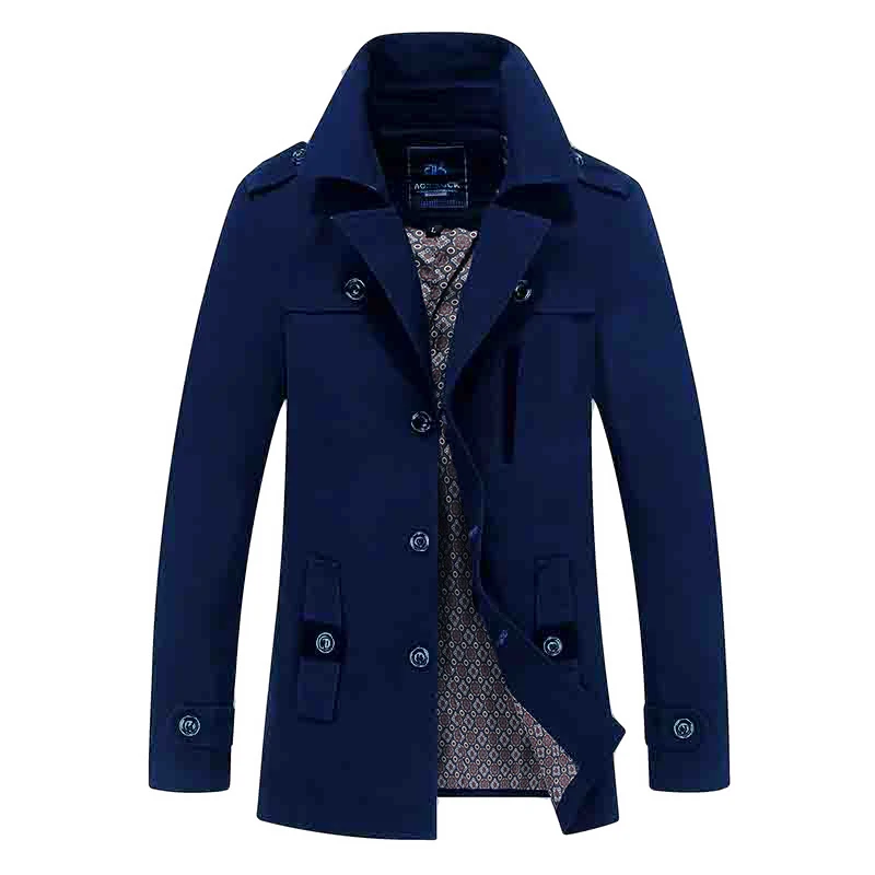 Брендовая мужская новая весенняя и осенняя куртка большого размера, Мужская ветровка, мужское деловое повседневное обычное пальто из хлопковой ткани