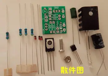 

Free Shipping! Rotating LED wireless power supply module DIY kits module sensor
