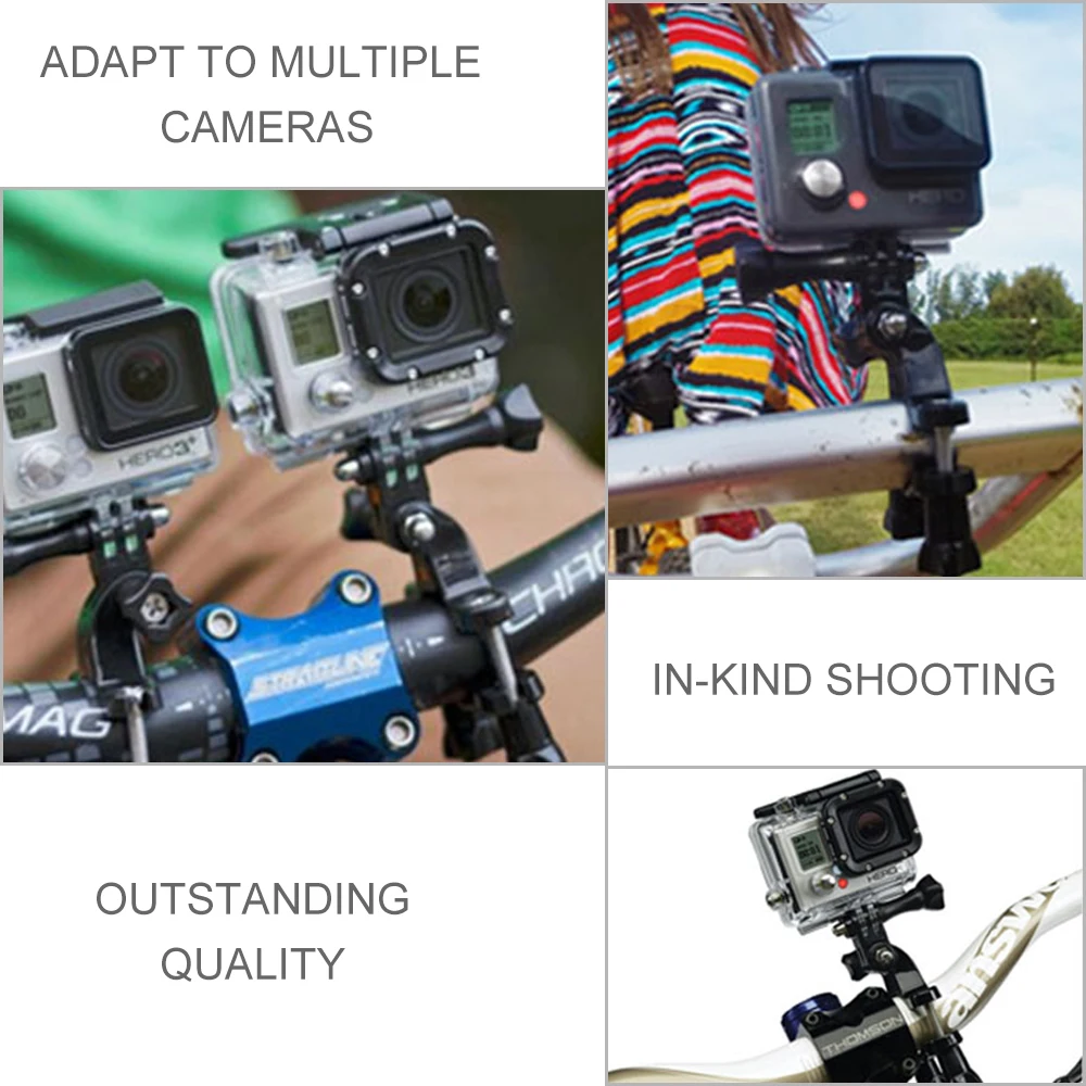Зажим для велосипеда держатель на подседельный штырь GoPro Hero 6 5 7 8 Black Xiaomi Yi 4k Sjcam Eken