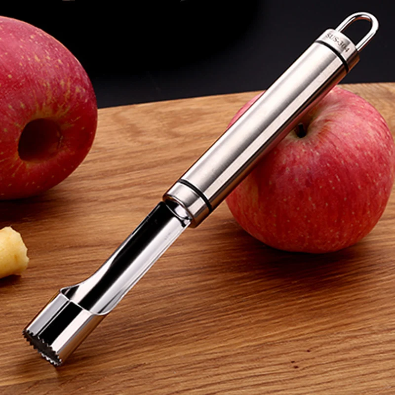 Core Seed Remover Fruit Apple Pear Corer Easy Twist Kitchen Tool Portable Kitchen Tool Stainless Steel Apple Corer Silver Home Kitchen Fruit Peelers Slicers Cate Org