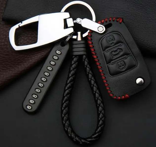 Чехол для ключей из натуральной кожи для hyundai I30 Verna, держатель для ключей, протектор, кошельки для ключей, сумки с кольцами для ключей - Название цвета: A Style