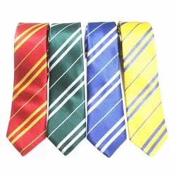 Harri Potter галстук галстуки Гриффиндор/Слизерин/Хаффлпафф/Ravenclaw галстук галстуки Косплей костюмы 4 дома