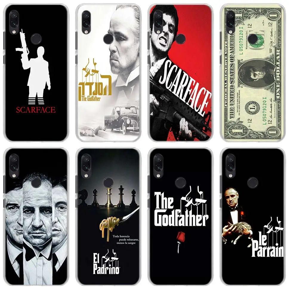 

Scarface Godfather Phone Cases for Xiaomi Redmi Note 7 5 6Pro 4X 5 5A 6A Mi A1 A2 8 Lite Hard back case cover