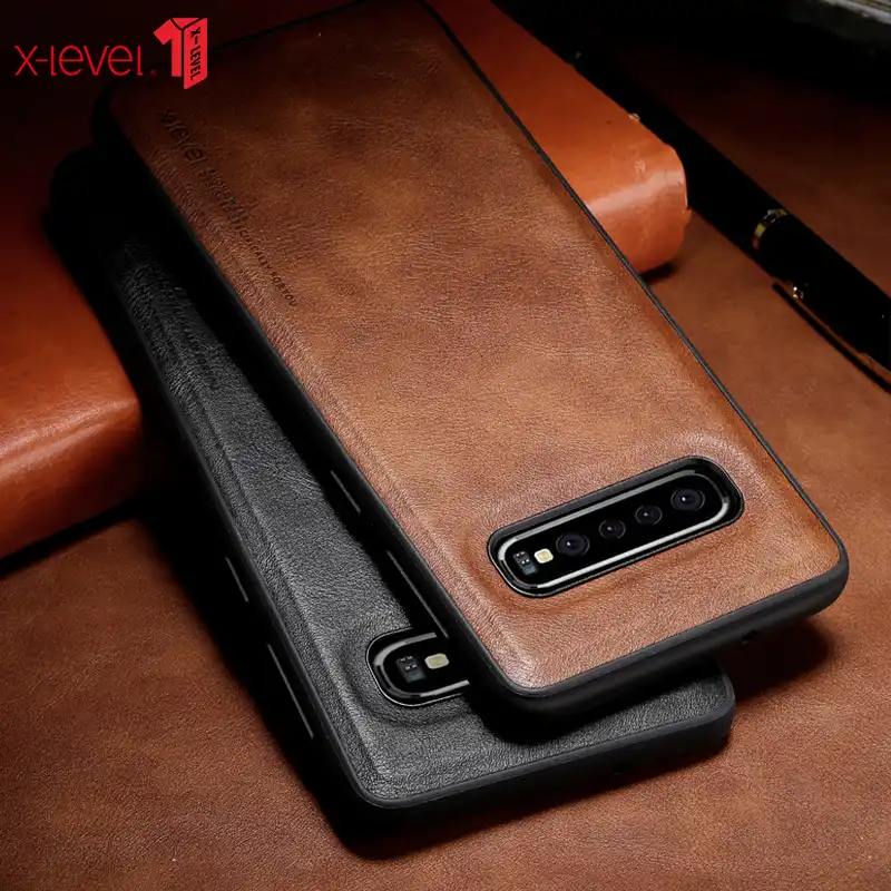 Кожаный чехол X Level для Samsung Galaxy S20 S10 S10E S9 Note 9 10 Plus чехлы оригинальный роскошный