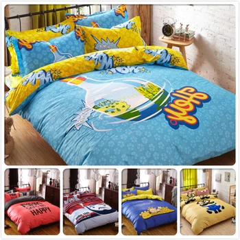 

Big Wide Duvet Quilt Cover 3/4 pcs Bedding Set Kids 4pcs Bedlinen King Queen Double Size Flat Sheet Bed Linen 1.8m 2m Bedclothes