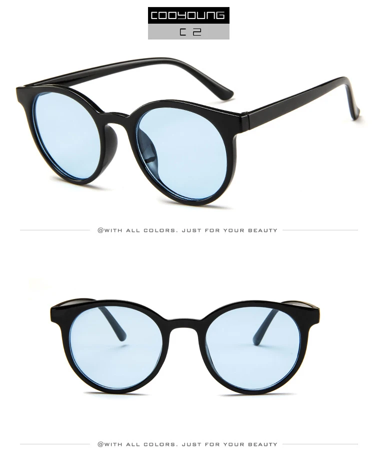 COOYOUNG Круглые Солнцезащитные очки для женщин, фирменный дизайн, солнцезащитные очки для женщин, модные летние солнцезащитные очки Gafas Feminino Oculos De Sol