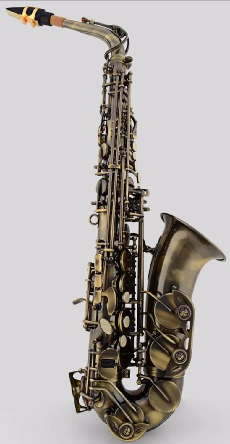 

2018 New YANAGISAWA A-WO37 Eb Professional Alto Saxophone Antique Copper Simulation Alto Sax Mouthpiece With Case & Accessories
