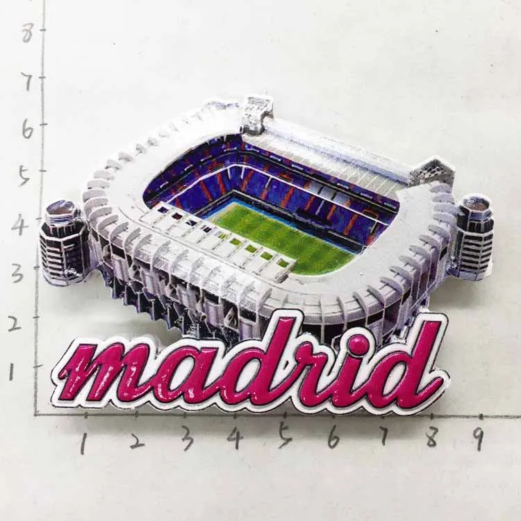 Spain Real Madrid home real estate Bernabeu stereo travel souvenir