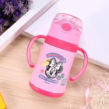 

Disney cartoon children's mug 304 stainless steel sippy cup safe portable primary school cup baby baby men women kindergartenCup